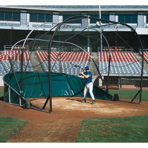 Outdoor portable baseball batting cage